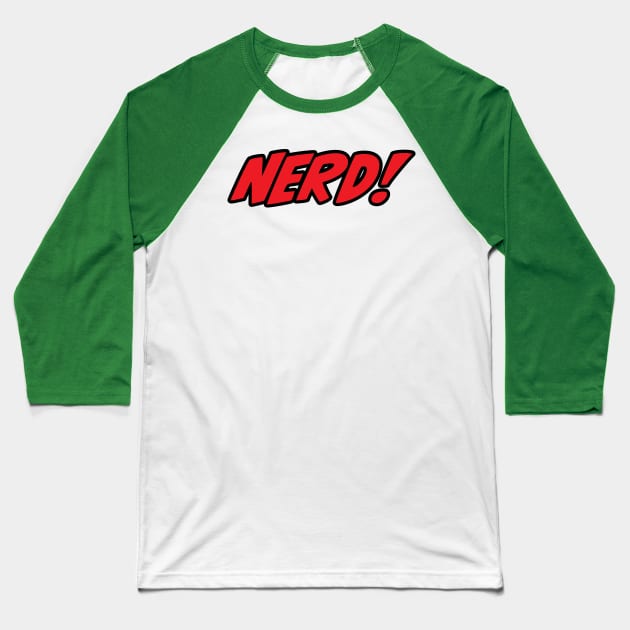 NERD! Black & Red Atl Logo Baseball T-Shirt by Ed Johnson Presents NERD! Merch